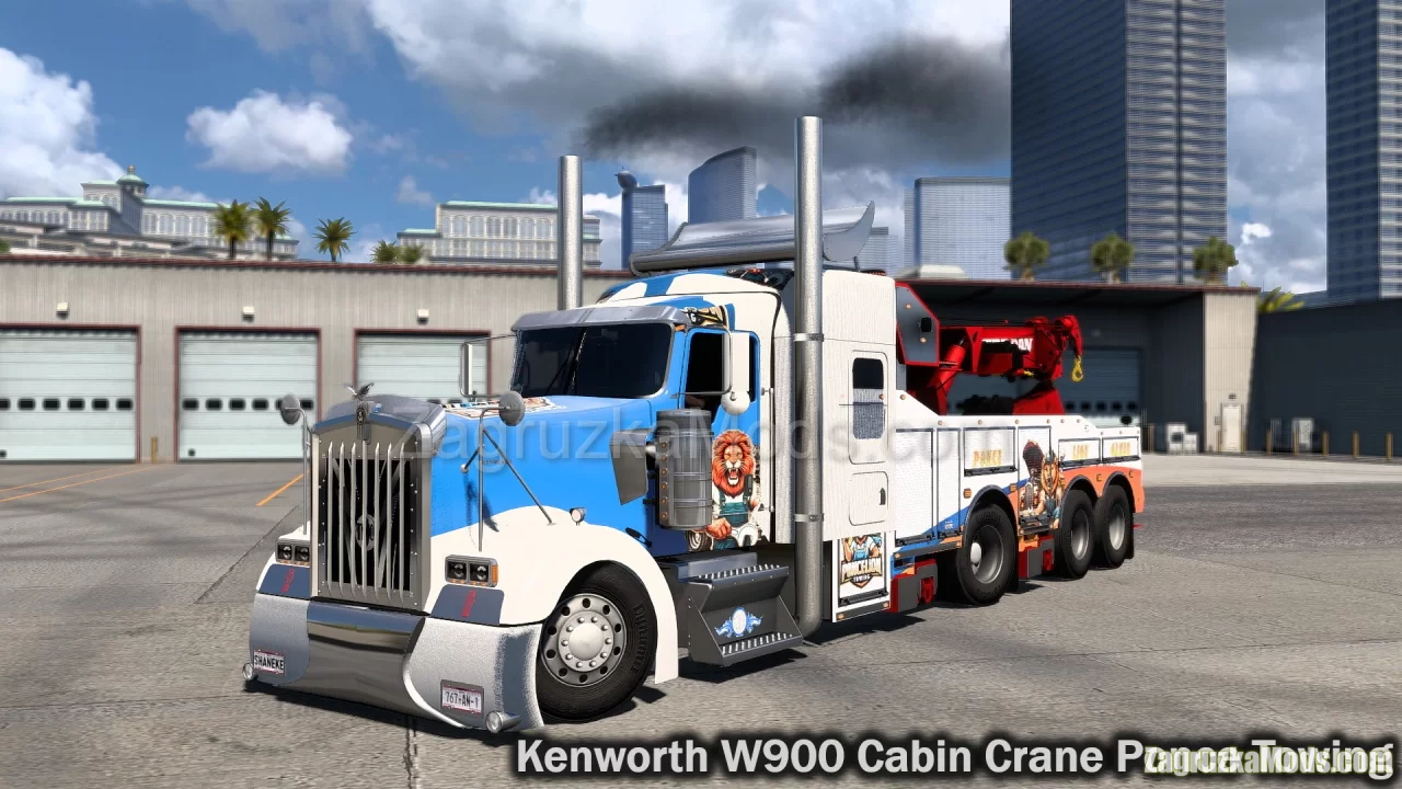 Kenworth W900 Cabin Crane Ponce Towing v1.0 (1.49.x) for ATS