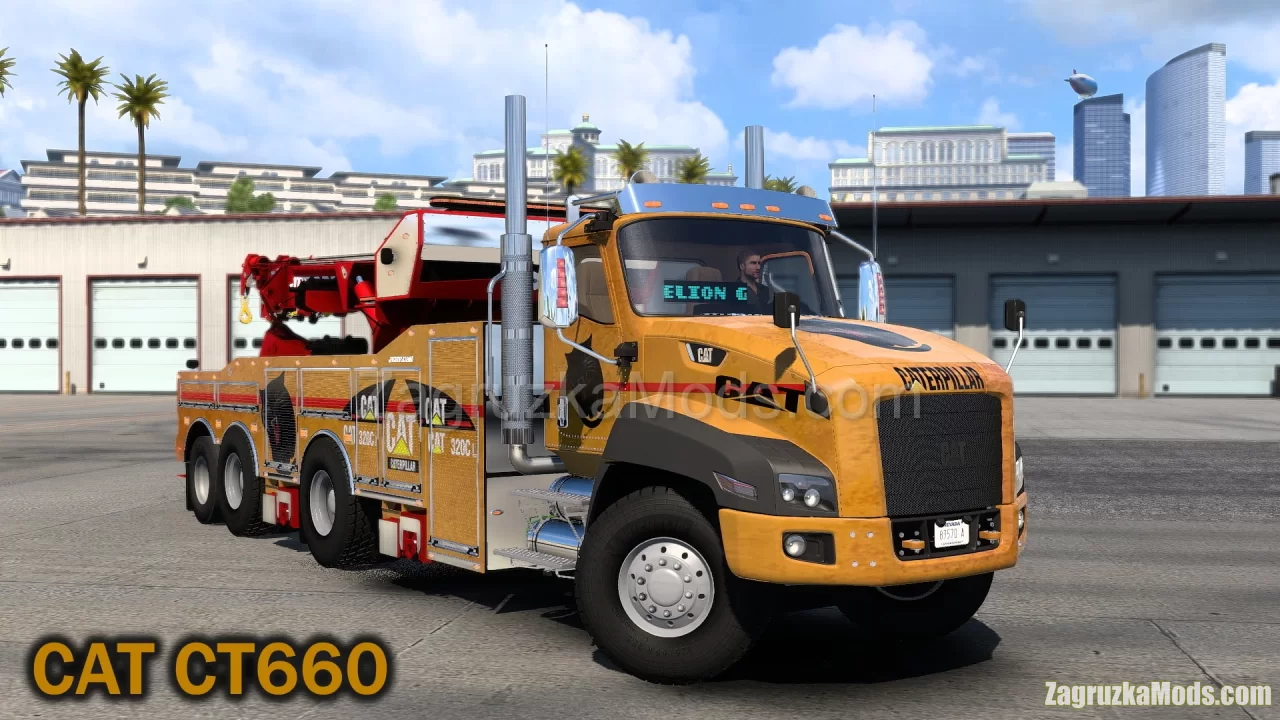 CAT CT660 Truck + Crane v1.1 (1.49.x) for ATS