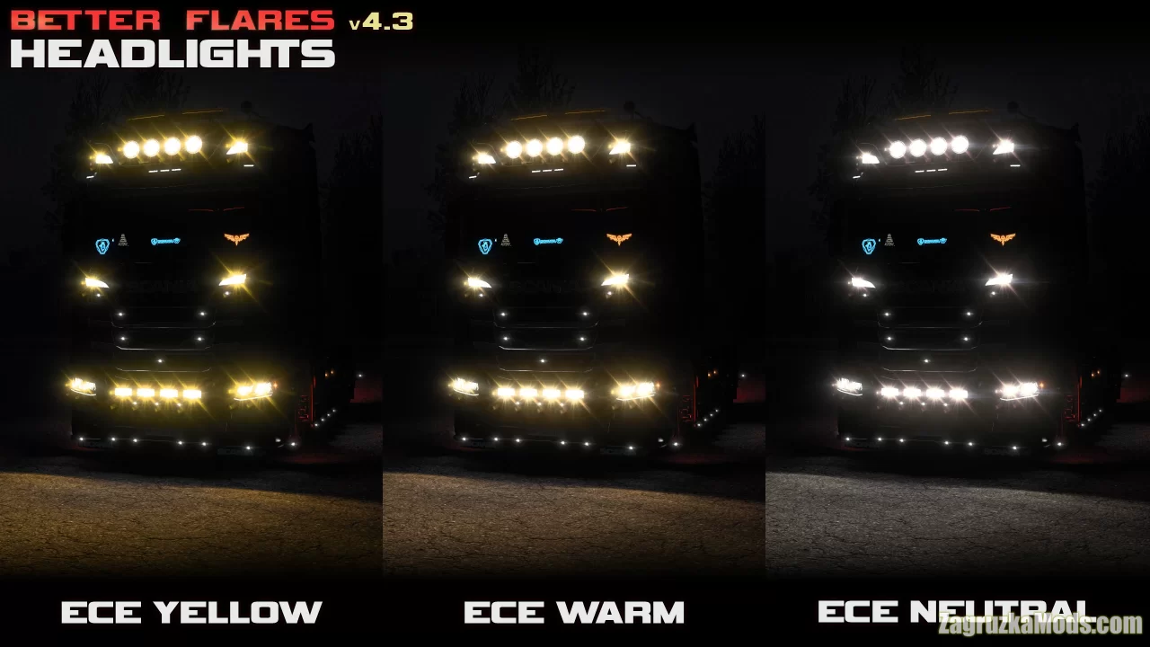 Better Flares Mod v4.4.1 (1.49.x) for ETS2