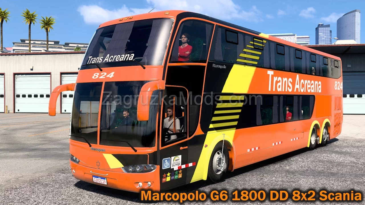 Marcopolo G6 1800 DD 8x2 Scania v1.0 (1.49.x) for ATS and ETS2