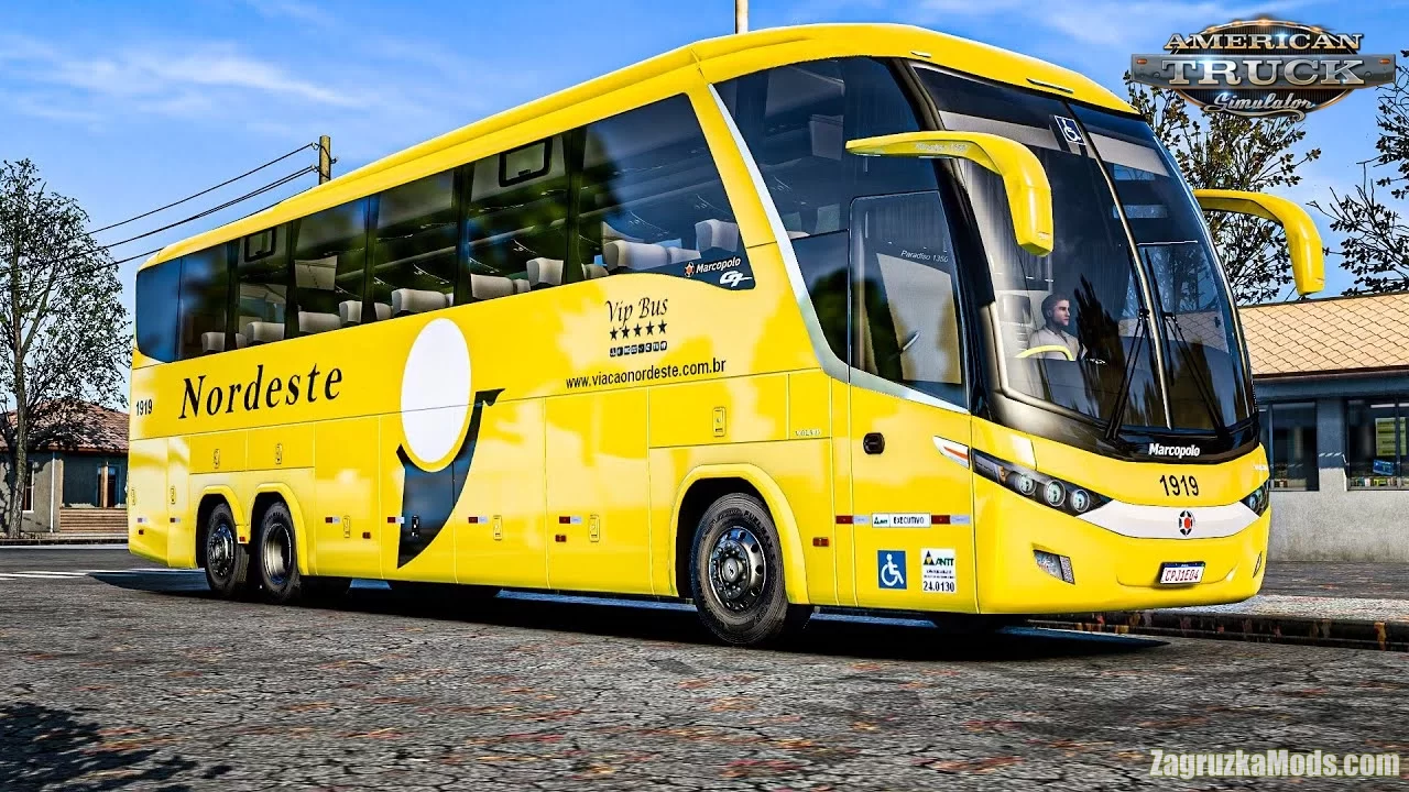 Bus Marcopolo Paradiso G7 1350 v1.4 (1.49.x) for ATS and ETS2