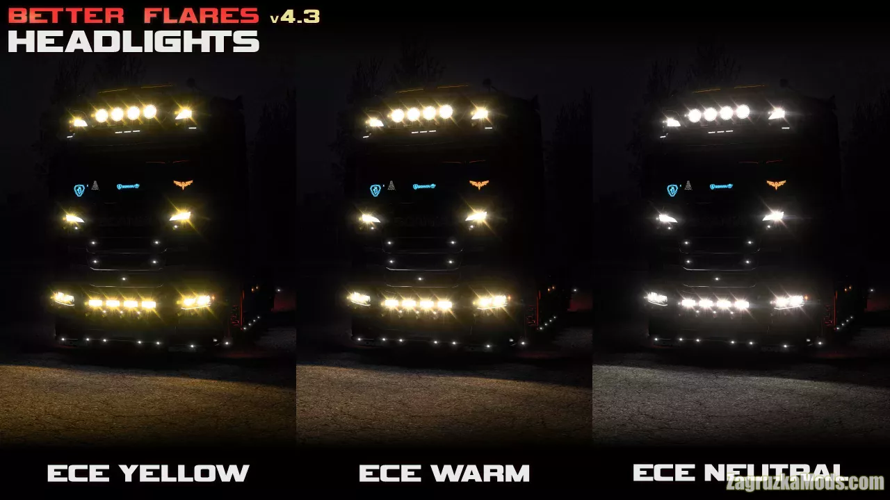 Better Flares Mod v4.6.6 (1.58.x) for ETS2