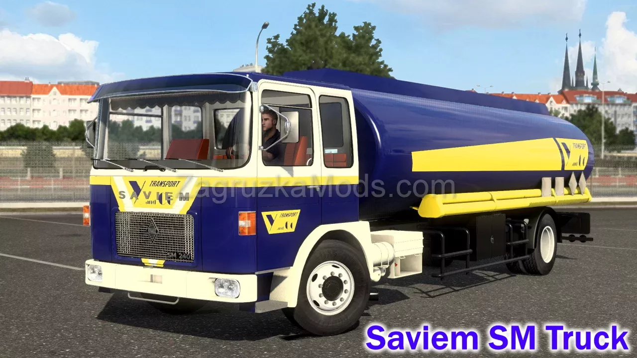 Saviem SM Truck + Interior + Trailers v1.4 (1.58.x) for ETS2