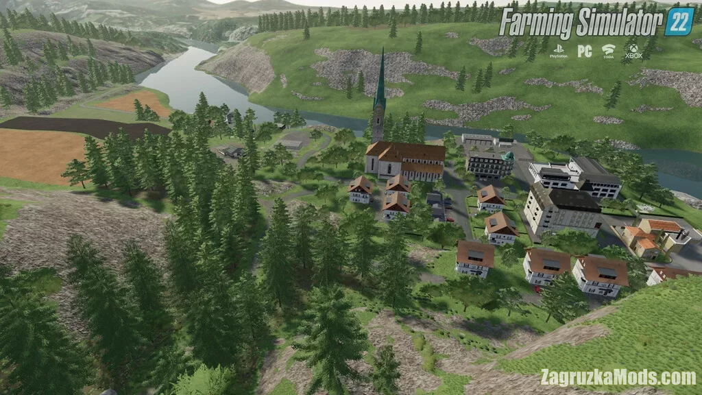 Lost In The Mountains Map v1.1 for FS22 Lost In The Mountains Map v1.1 for FS22
