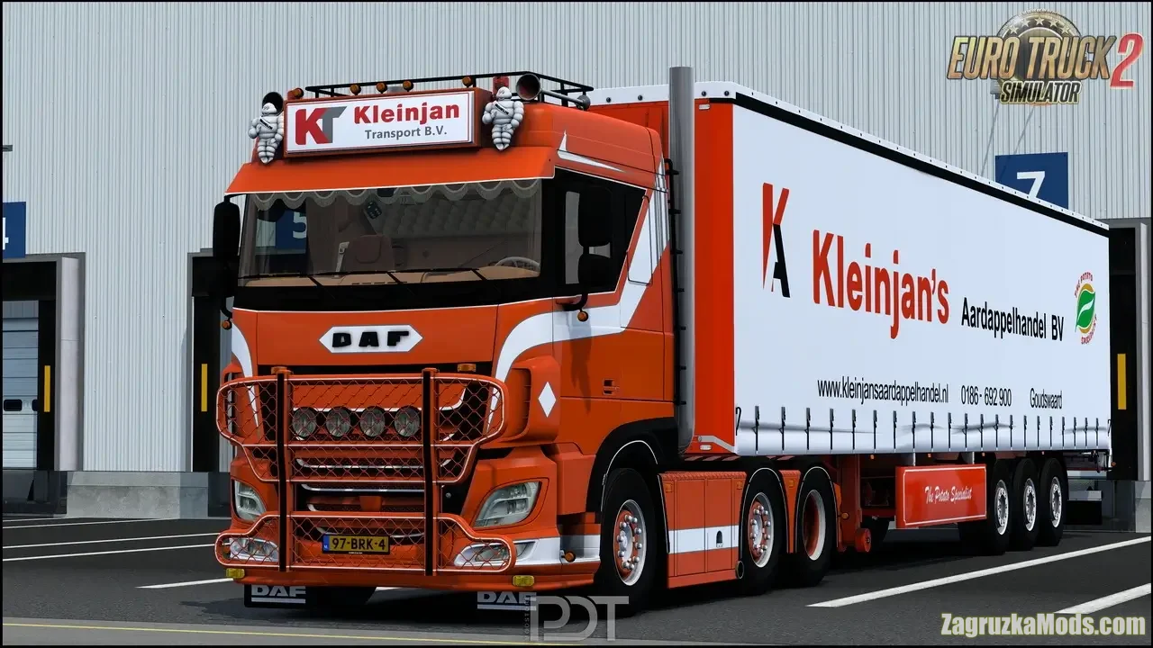 Daf XF106 530 Kleinjan Transport Edition v2.0 (1.49.x) for ETS2