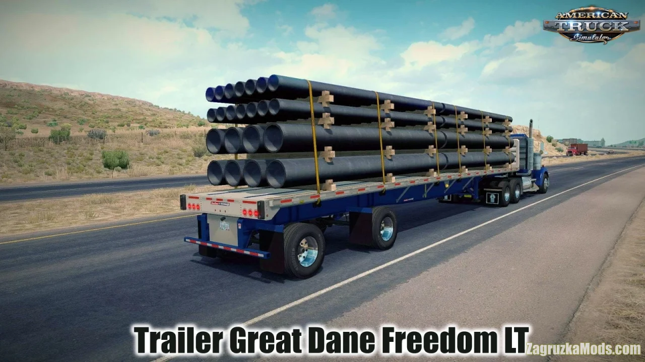 Trailer Great Dane Flatbed Freedom LT v1.2 (1.49.x) for ATS