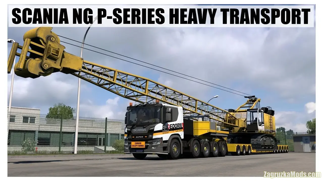 Scania NG P-Series Heavy Transport v1.0.9 (1.49.x) for ETS2