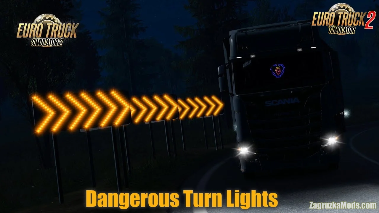 Dangerous Turn Lights v2.7 (1.50.x) for ETS2