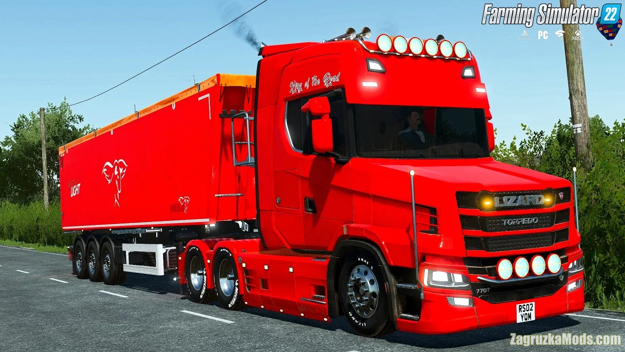 Lizard / Scania Torpedo V8 Truck v1.2 for FS22