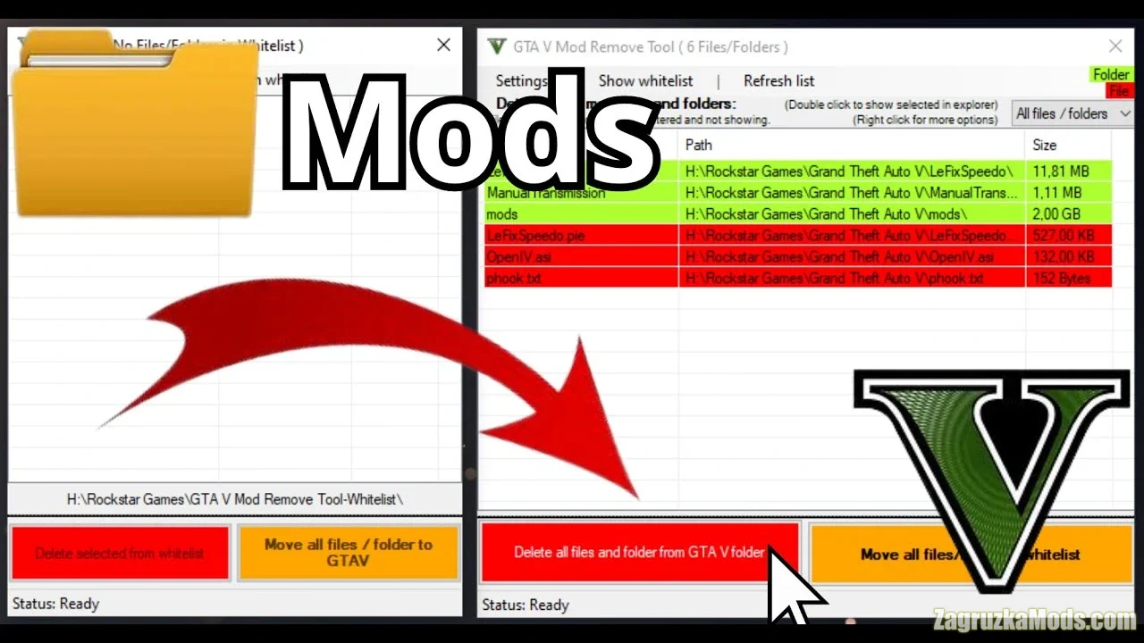 Mod Remove Tool v2.4.8.2 for GTA 5