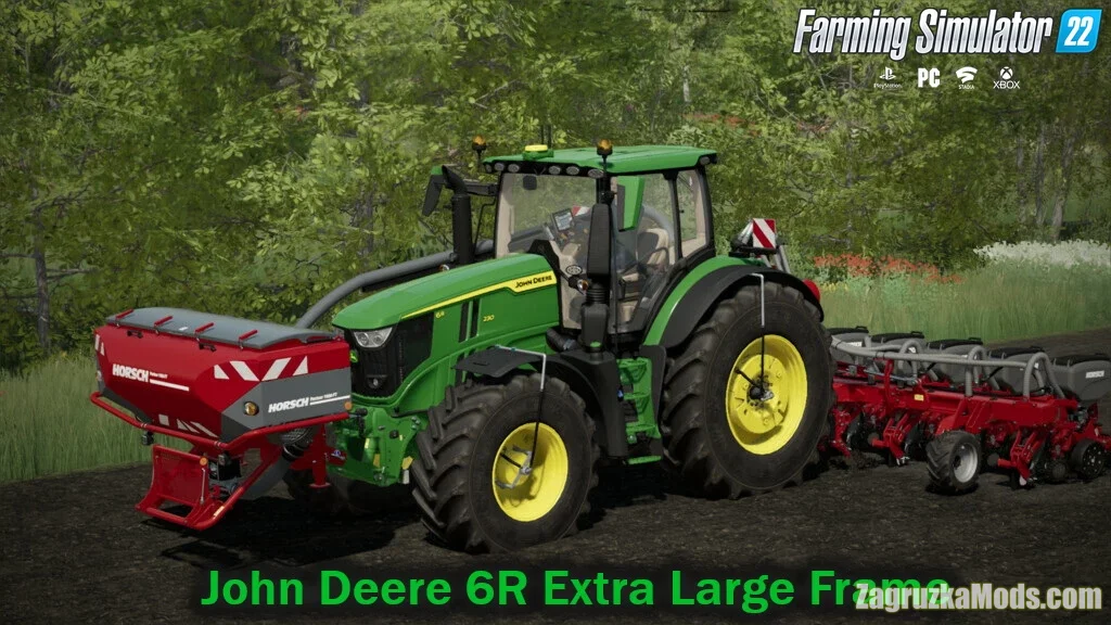 John Deere 6R Extra Large Frame Tractor v1.1.1 for FS22