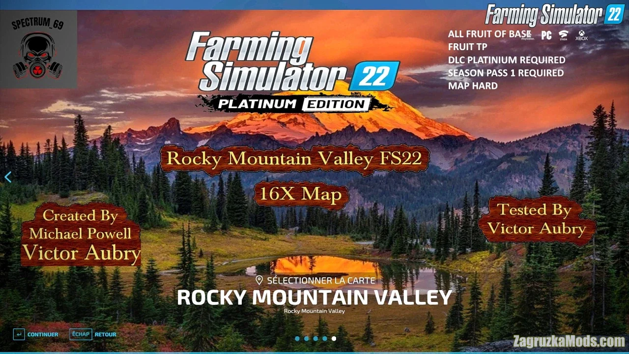 Rocky Mountain Valley Map v2.0 for FS22