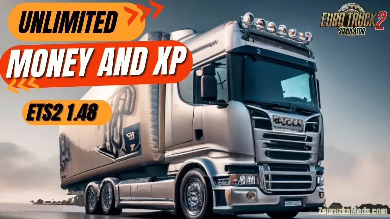 Infinite Money & XP v2.0 (1.55.x) for ETS2