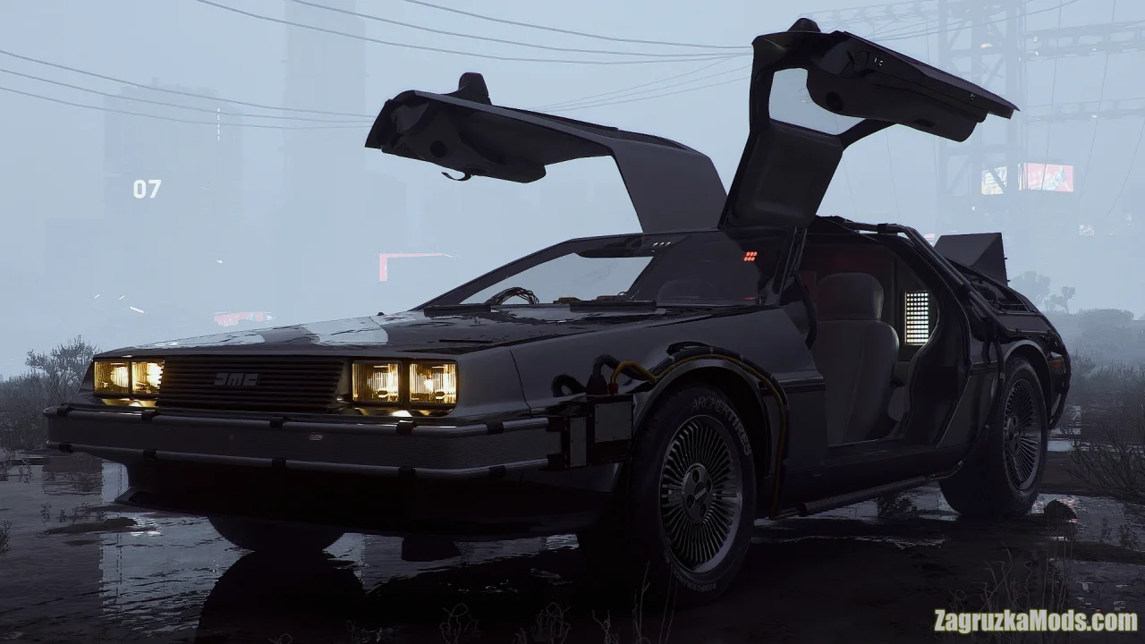 DeLorean DMC-12 BTF (Back to the Future) v0.5 for CyberPunk 2077