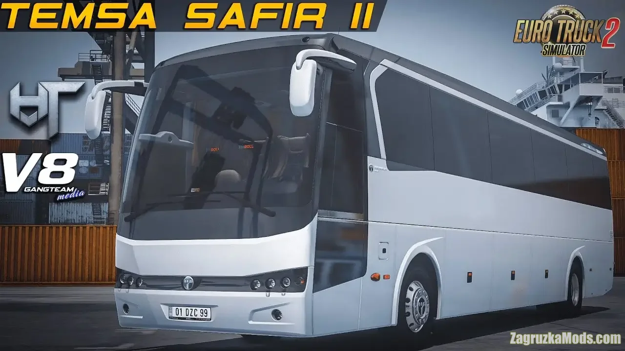 Temsa Safir II Bus + Interior v3.2 (1.58.x) for ETS2