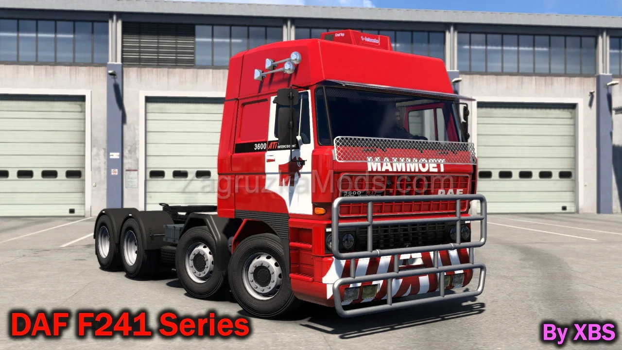DAF F241 Series + Interior v2.0 by XBS (1.58.x) for ETS2