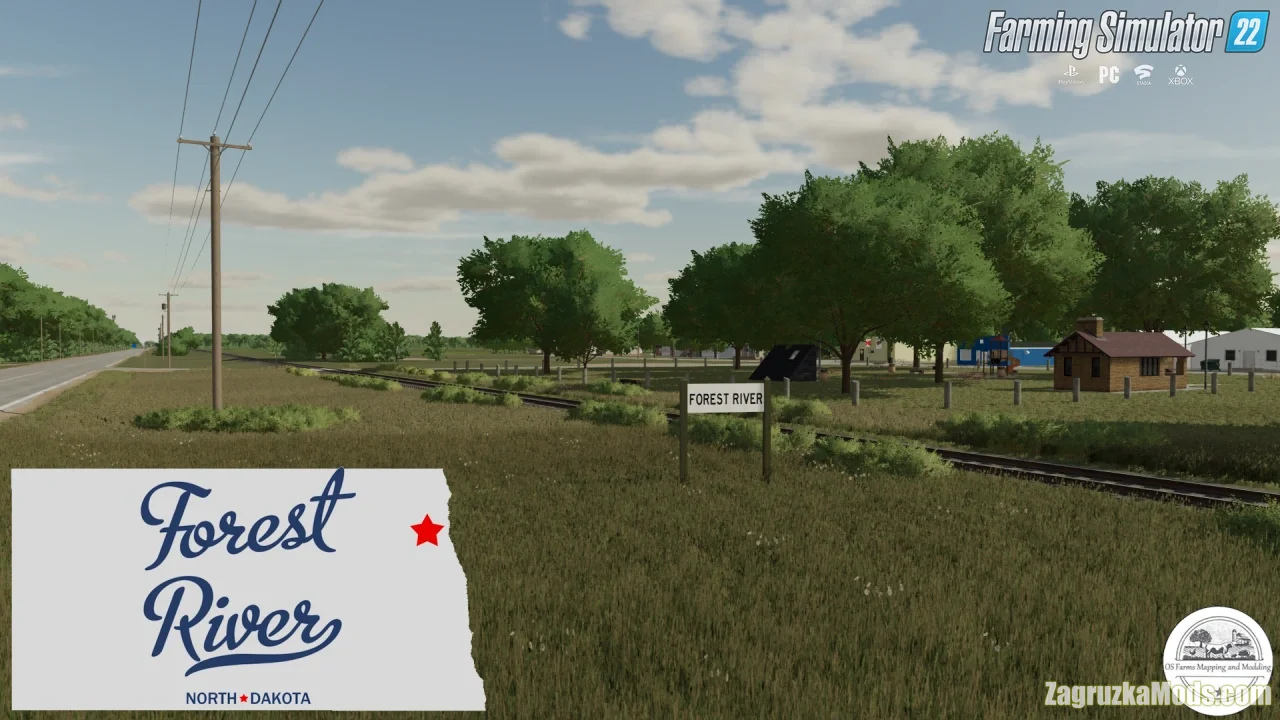 Forest River, Norh Dakota Map v1.0 for FS22