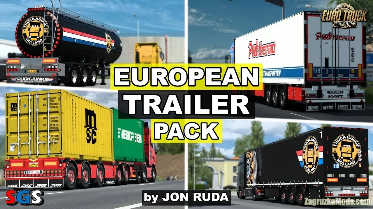 European Trailer Pack v3.2 (1.58.x) for ETS2