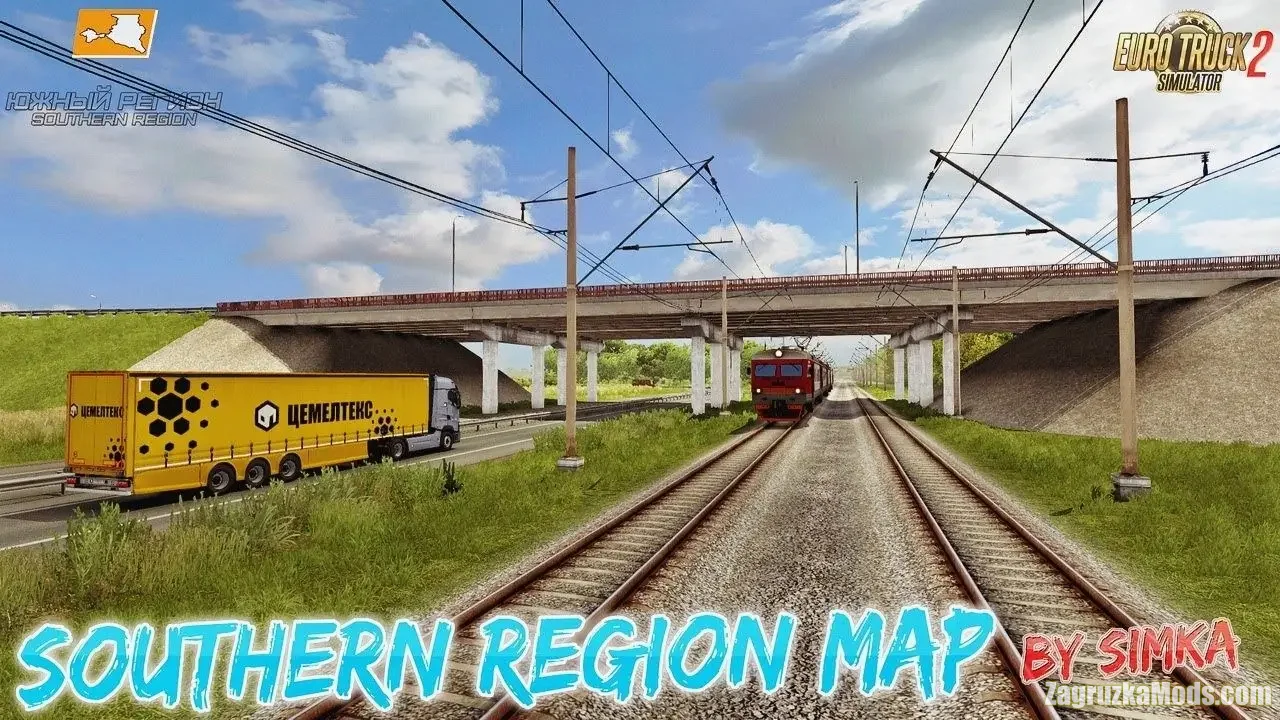 Southern Region Map v13.4 (1.59.x) for ETS2