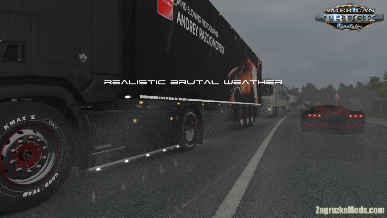 Realistic Rain & Water & Thunder Sounds v9.1 (1.58.x) for ATS