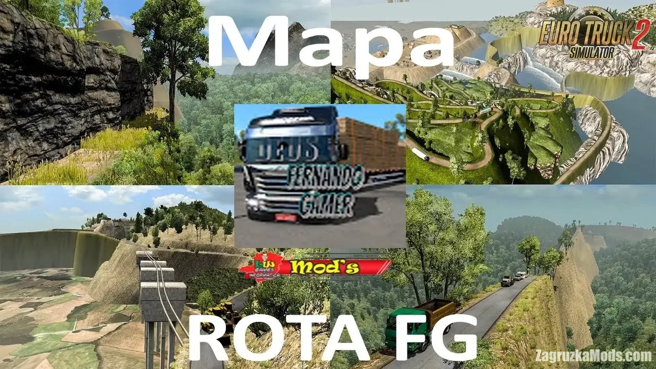 Rota FG Map v1.7 By Fernando Gamer (1.50.x) for ETS2