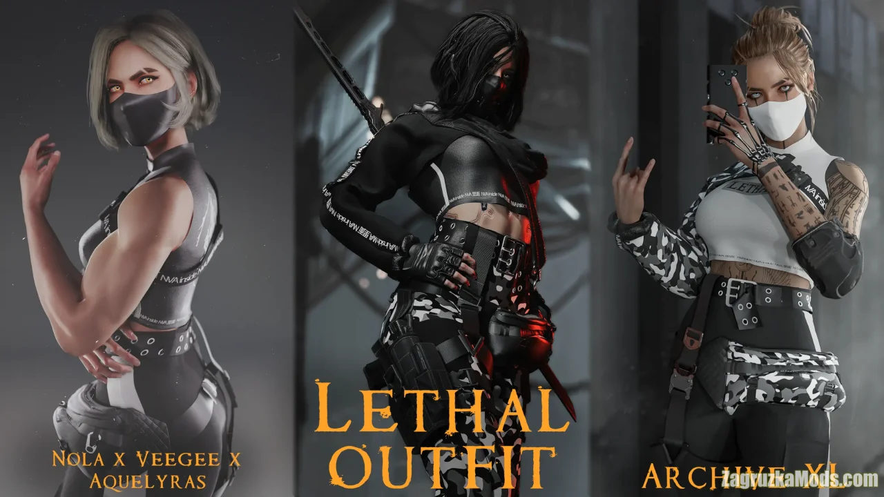 Lethal Outfit v1.1 for CyberPunk 2077