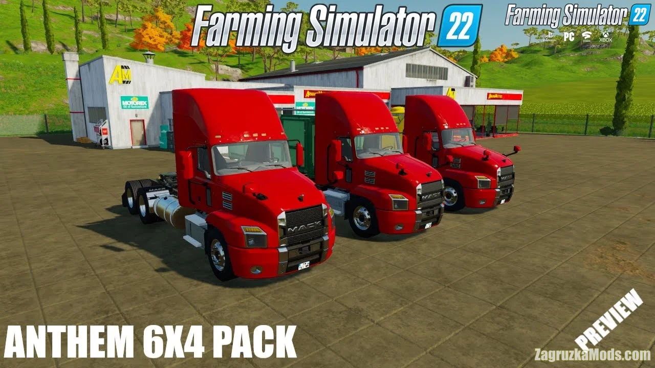 Mack Anthem 6x4 Pack Trucks v1.5.0.1 for FS22