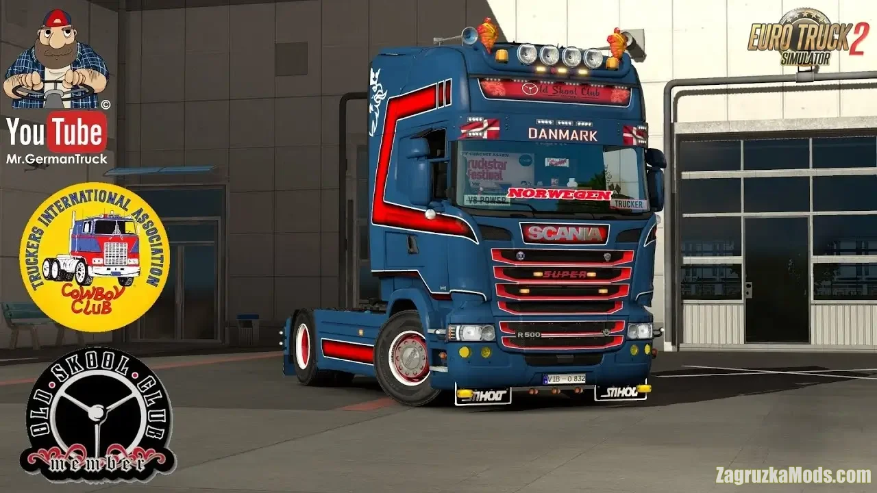 GlassStickers for All Trucks v1.7 (1.50.x) for ETS2