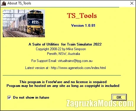 TS Tools v1.0.82 for Train Simulator Classic