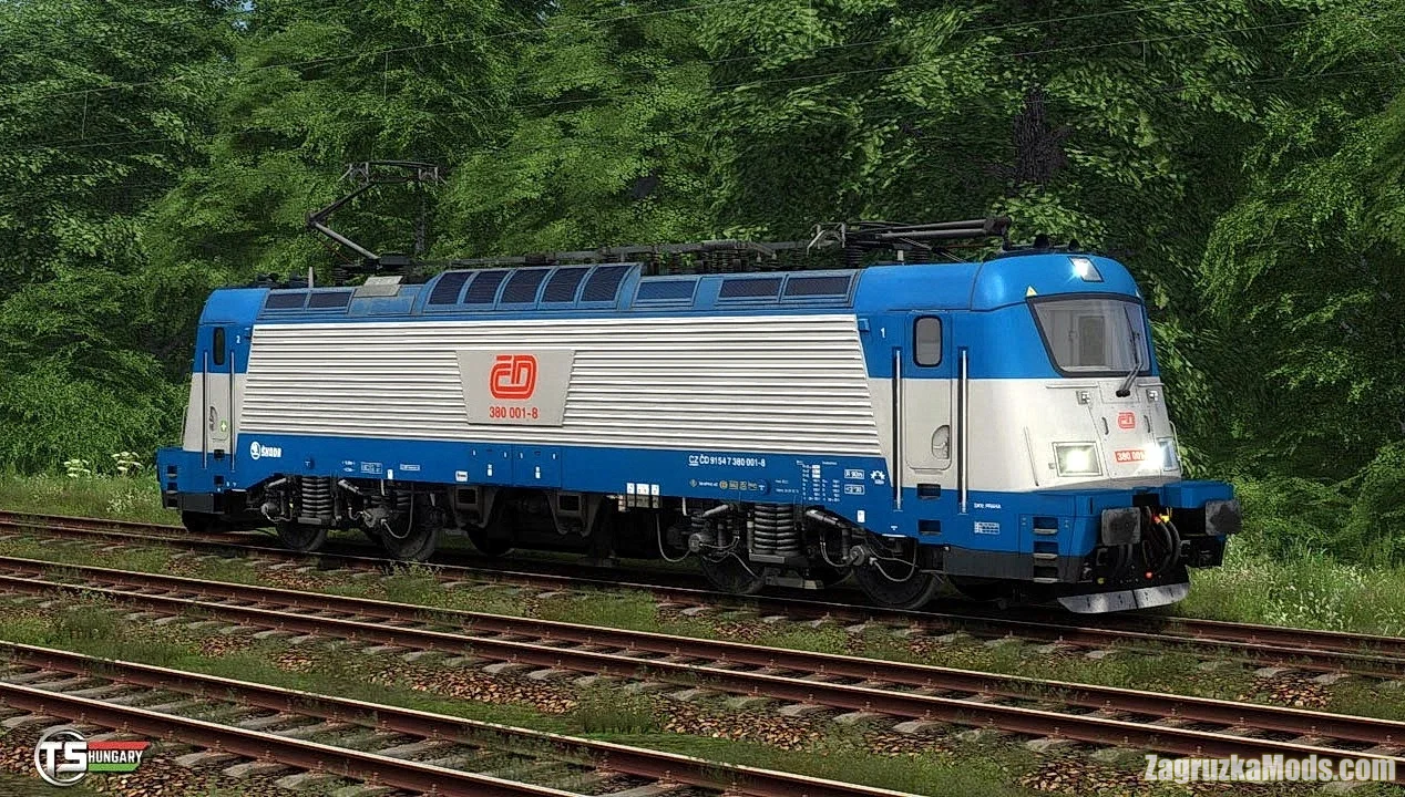 Electric Locomotive ČD Class 380 v0.9.6b for TSC