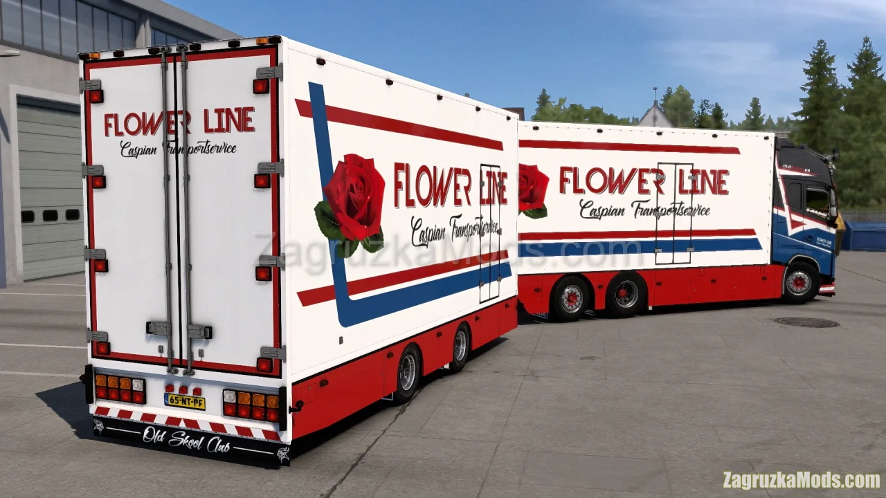 Volvo FH16 Tandem Flower Line Edition v5.0 (1.58.x) for ETS2