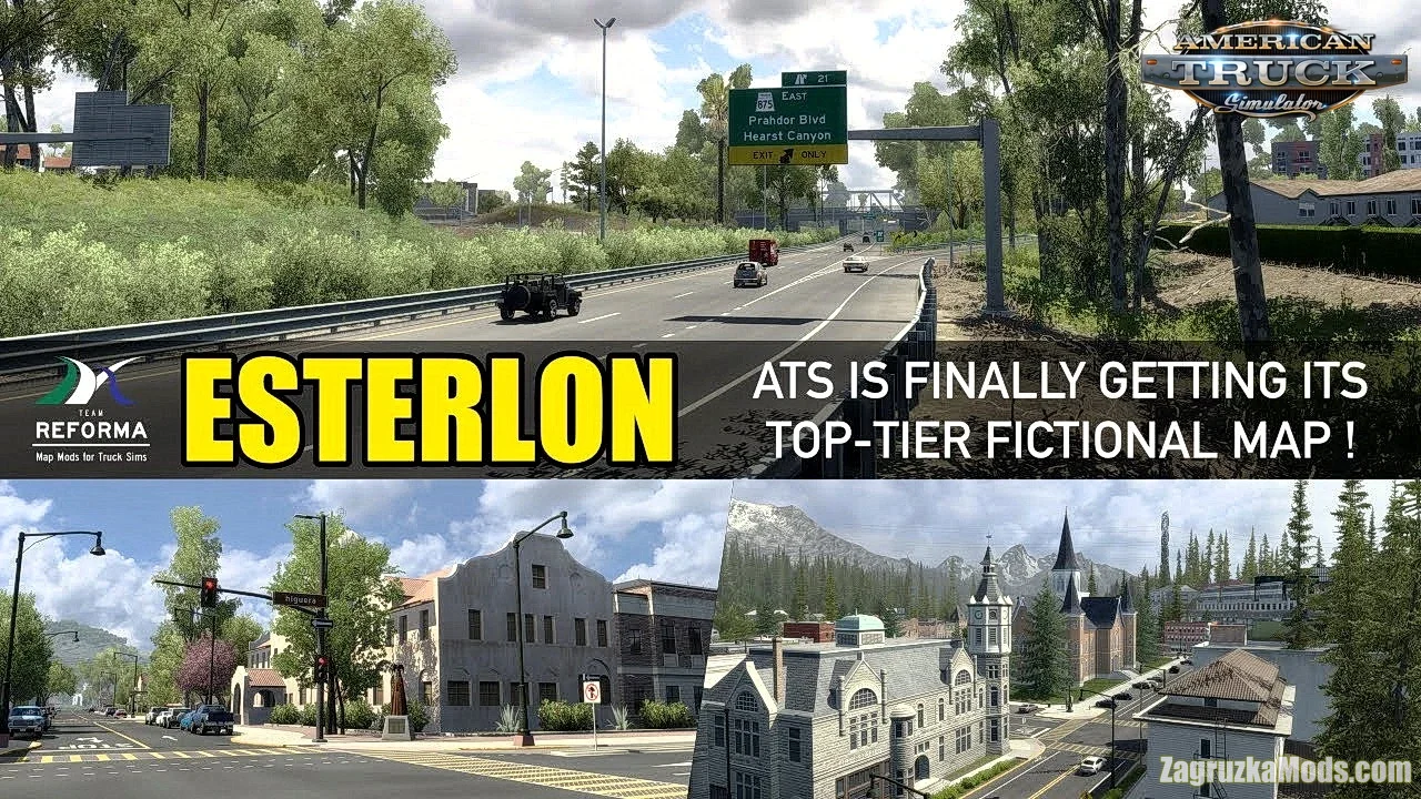 Reforma Esterlon Map v1.6.11.158 By Emblem (1.58.x) for ATS