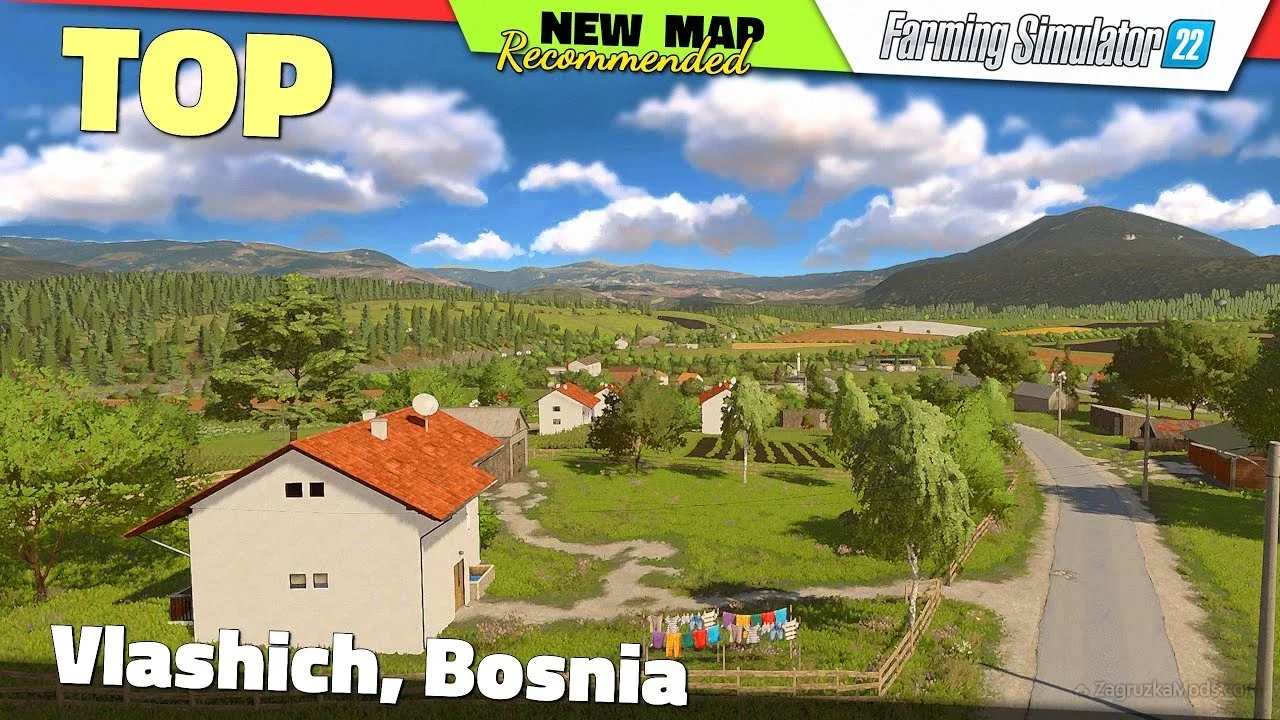 Vlashich, Bosnia Map v1.0.0.1 for FS22