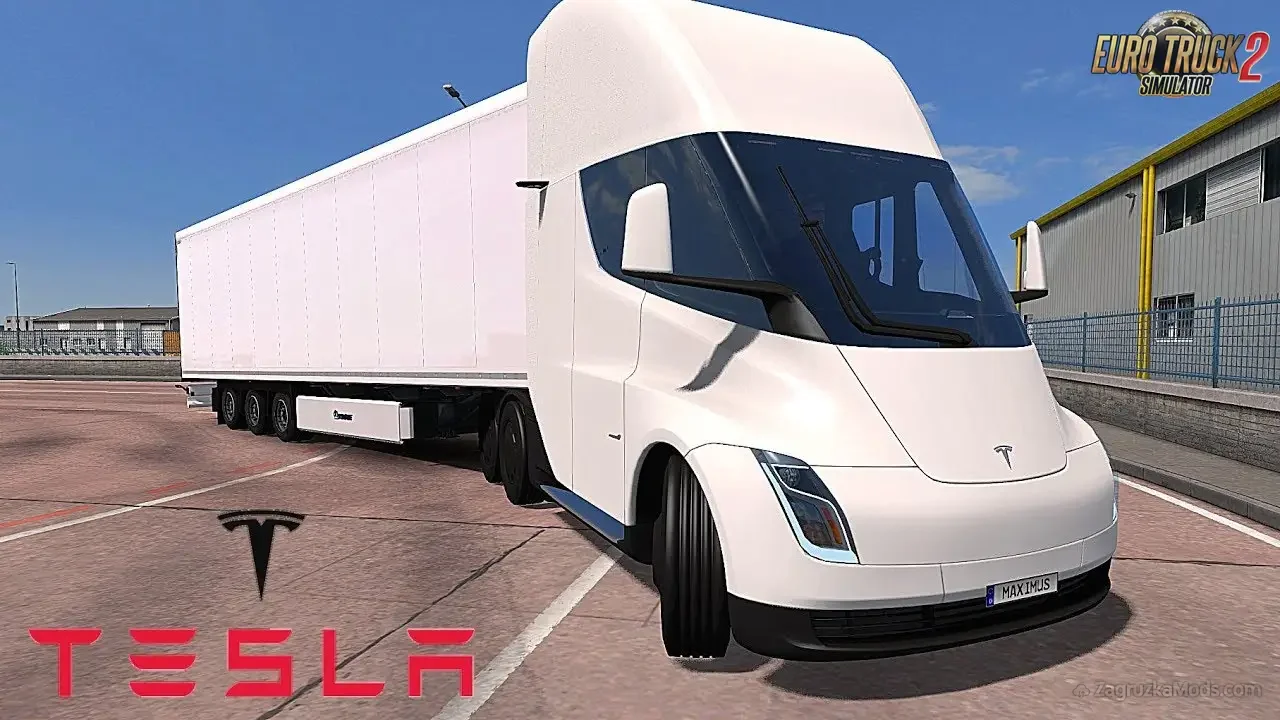 Tesla Semi Truck 2019 + Trailer v1.0 (1.52.x) for ETS2