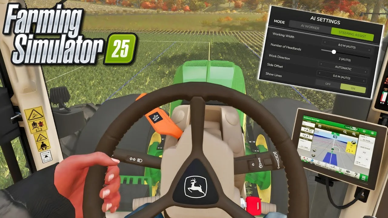 Steering Assist (GPS) & AI Workers in FS25