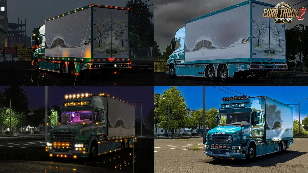 Scania 6 Series T520 V8 + BDF Trailer v1.2 (1.54.x) for ETS2