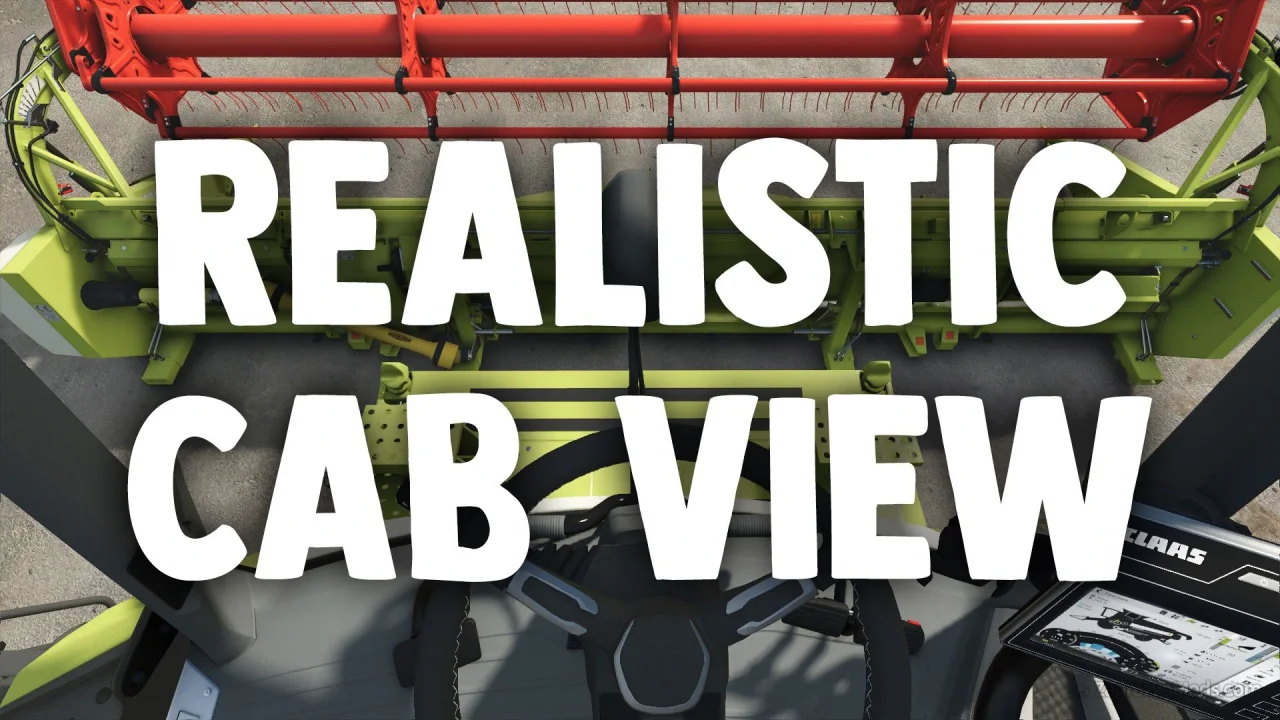 Realistic Cabin View v1.0.0.1 for FS25