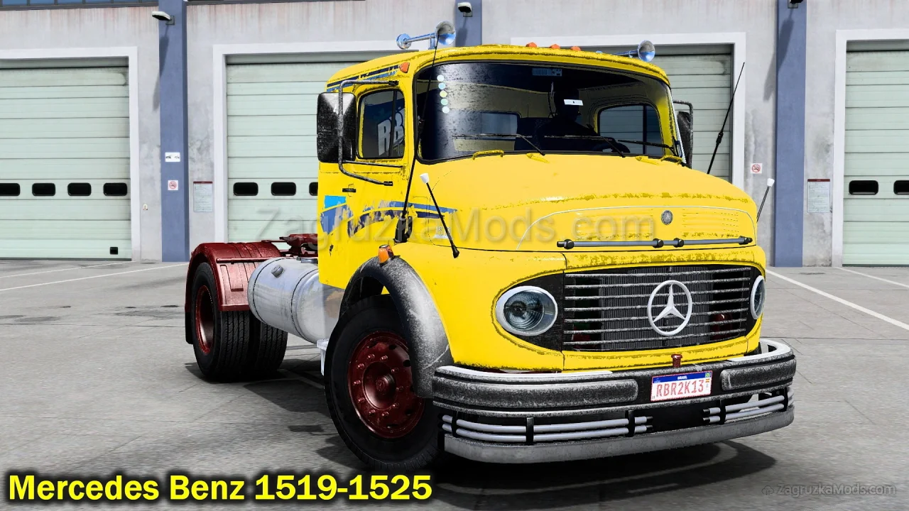 Mercedes Benz 1519-1525 + Interior v1.5 (1.52.x) for ETS2