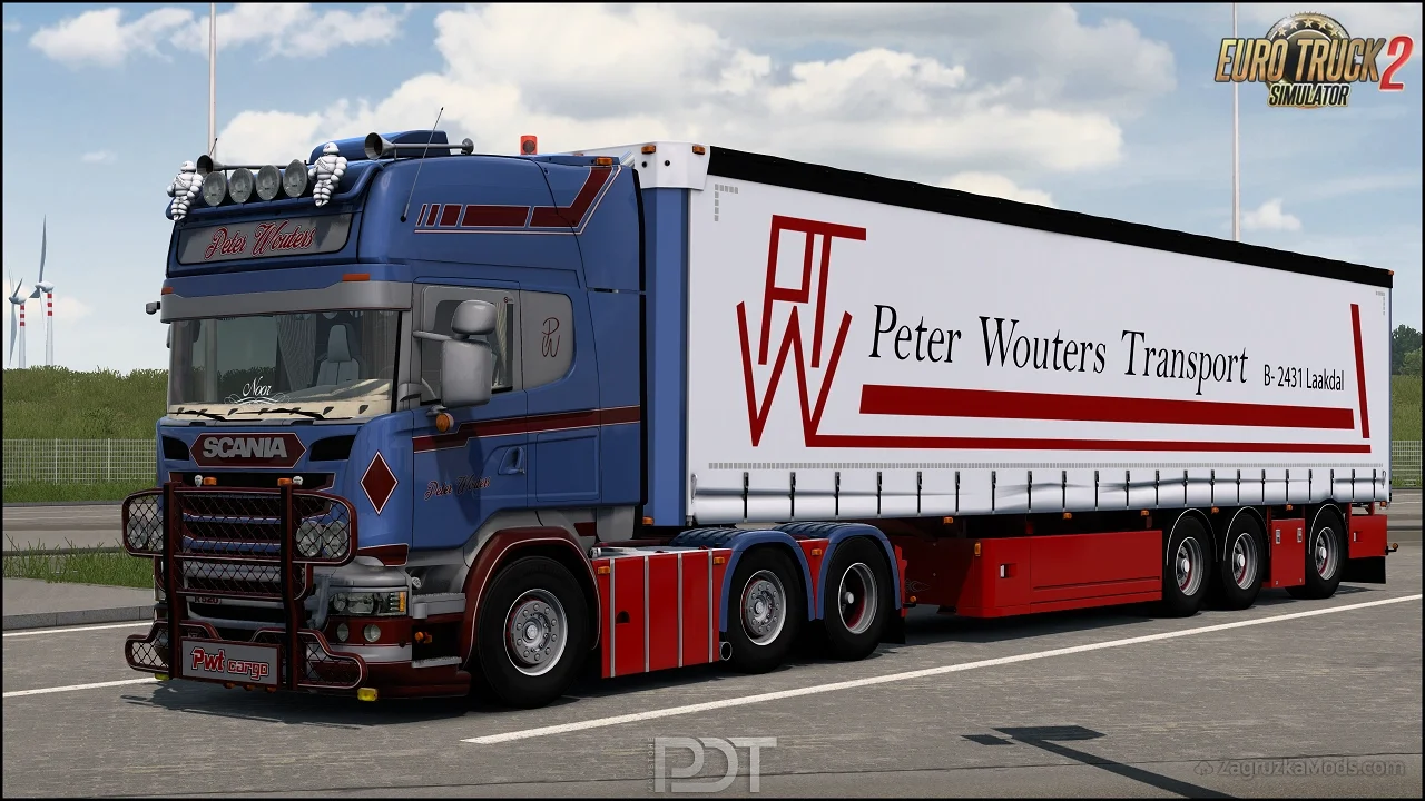 Scania R520 Peter Wouters + Trailer v4.0 (1.53.x) for ETS2