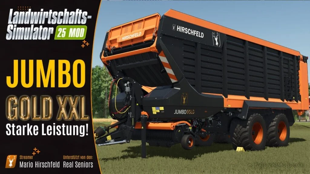 Hirschfeld Jumbo Gold XXL v1.0 for FS25 Hirschfeld Jumbo Gold XXL v1.0 for FS25