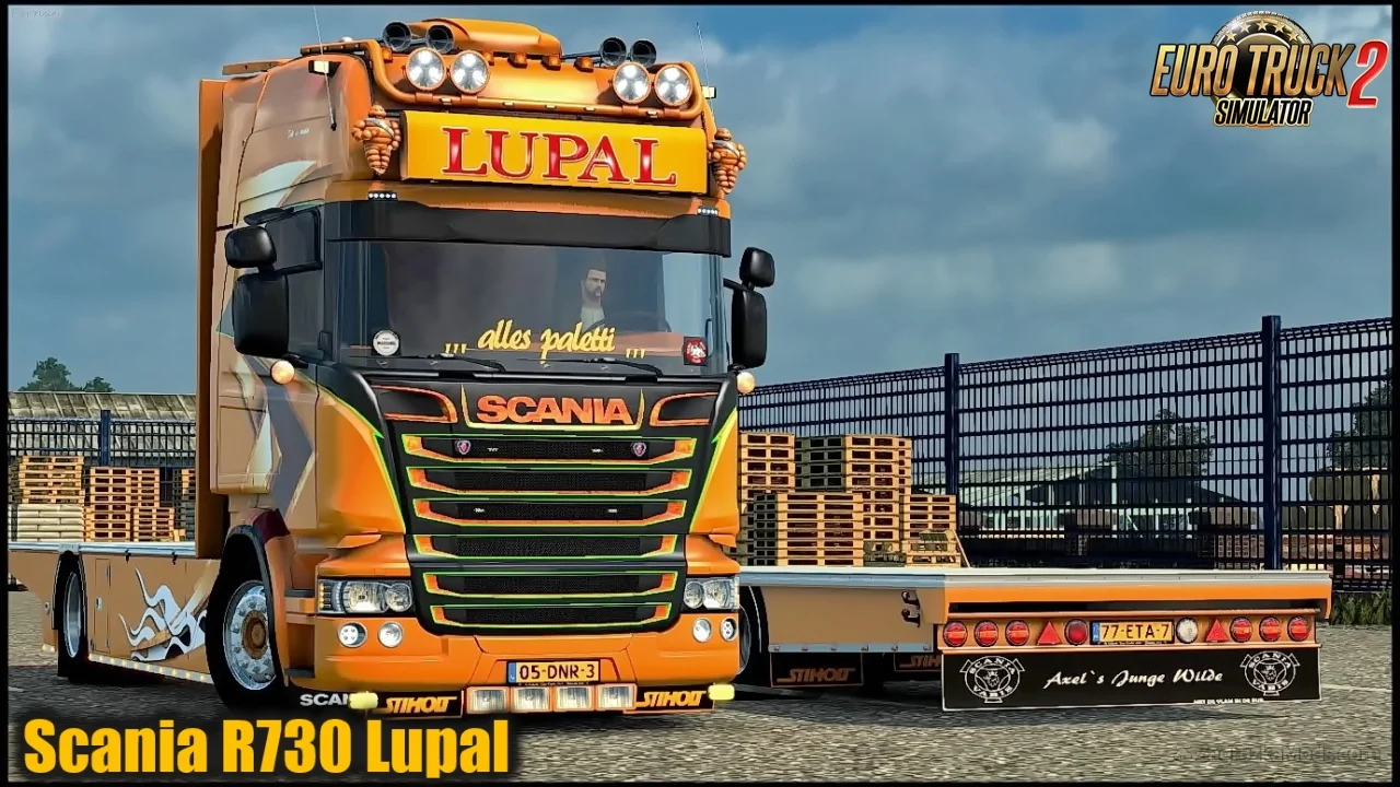 Scania R730 Lupal Edition + Trailer v5.0 (1.54.x) for ETS2