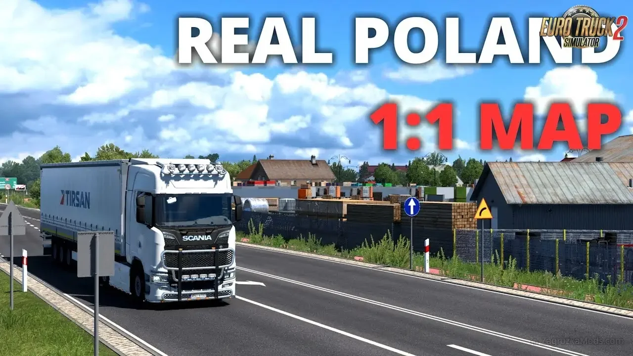 Real Poland Map 1:1 v0.02.2 (1.53.x) for ETS2