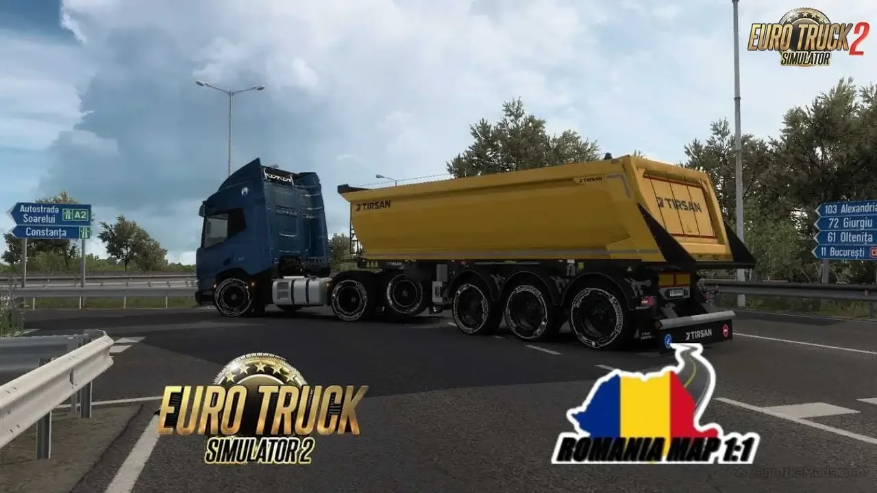 Romania Map 1:1 v0.2 (1.53.x) for ETS2