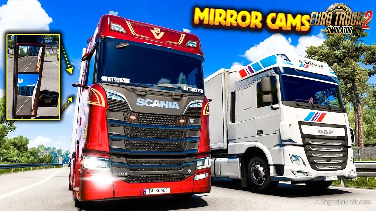 Mirror Cam All Truck v24.12.07 (1.53.x) for ETS2