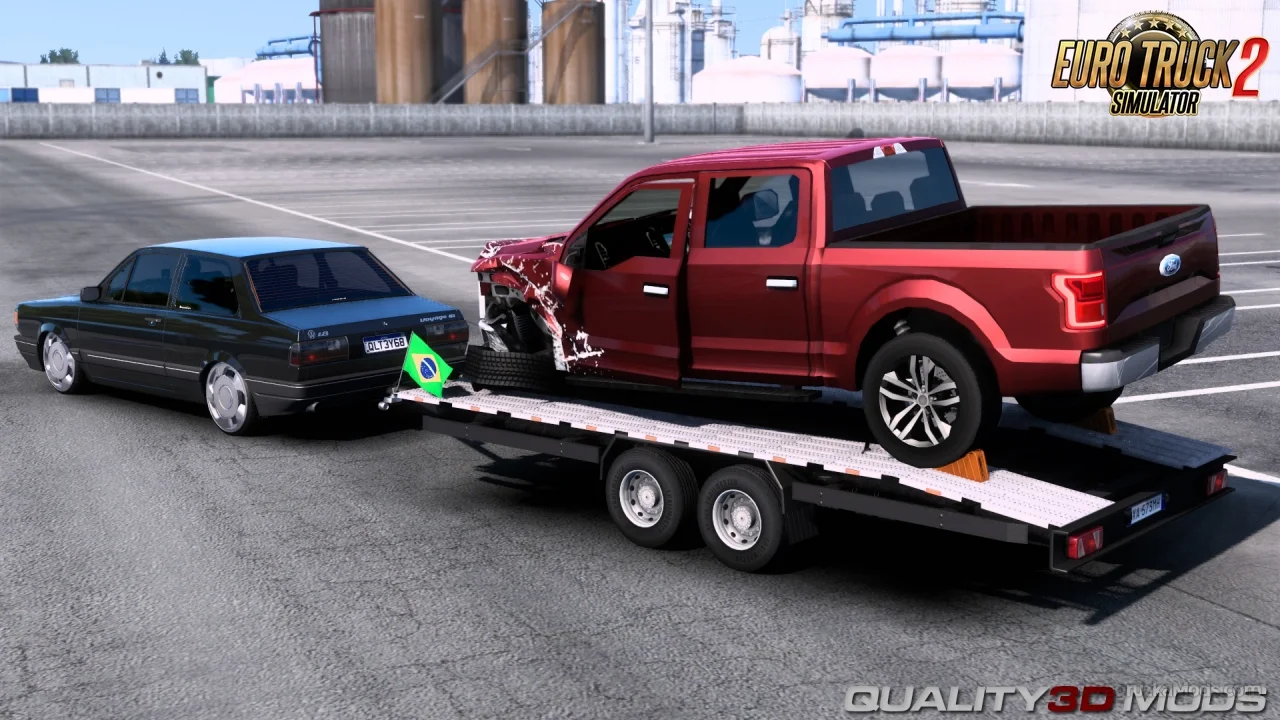 Pack Trailers for Cars v1.4 By Quality3D Mods (1.57.x) for ETS2