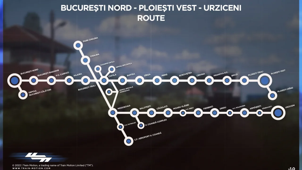 Bucuresti Nord – Ploiesti Vest – Urziceni v1.1 for TSC