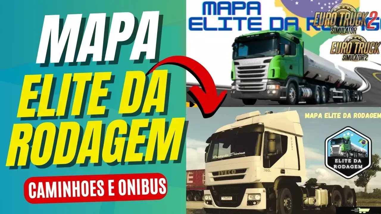 The Elite Rodagem Map v2.0 (1.59.x) for ETS2