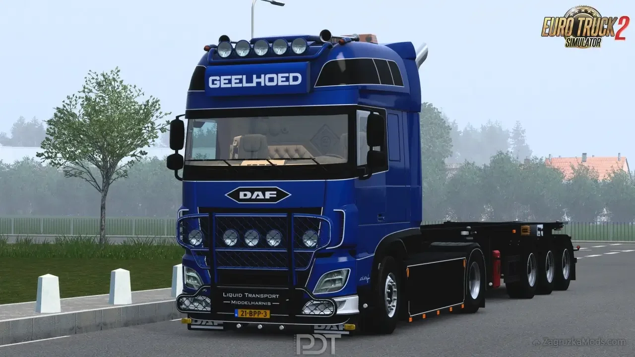 Daf XF106 480 Gebroeders Geelhoed + Trailer v7.0 (1.53.x) for ETS2