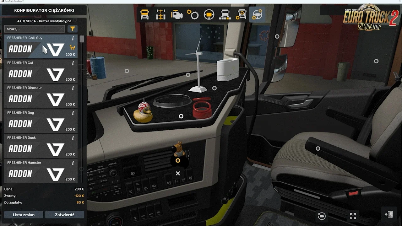 Animated Interior Addons Pack v1.0 (1.53.x) for ETS2 Animated Interior Addons Pack v1.0 (1.53.x) for ETS2