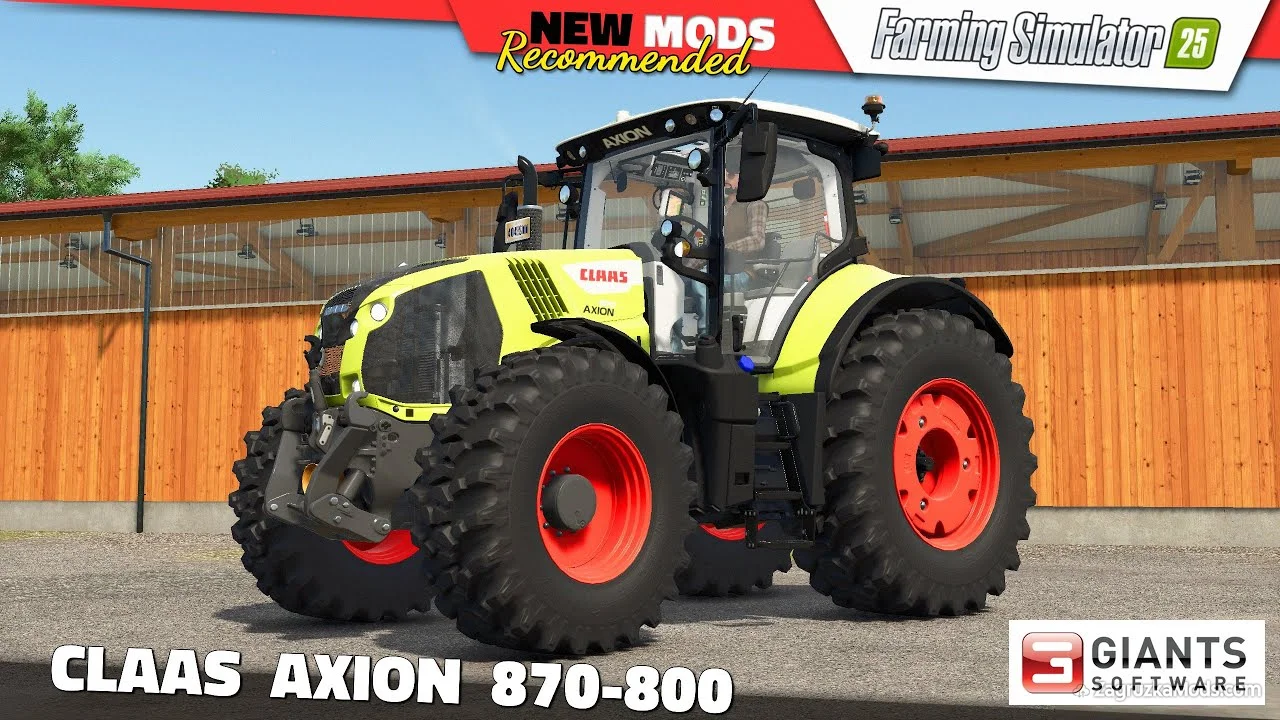 Claas AXION 870-800 Tractor v1.0.0.2 for FS25